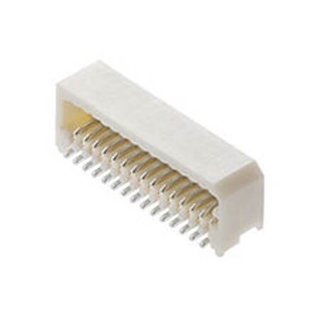 Molex Board Stacking Connector, 16 Contact(S), 2 Row(S), Male, Right Angle, 0.031 Inch Pitch, Surface 533091670